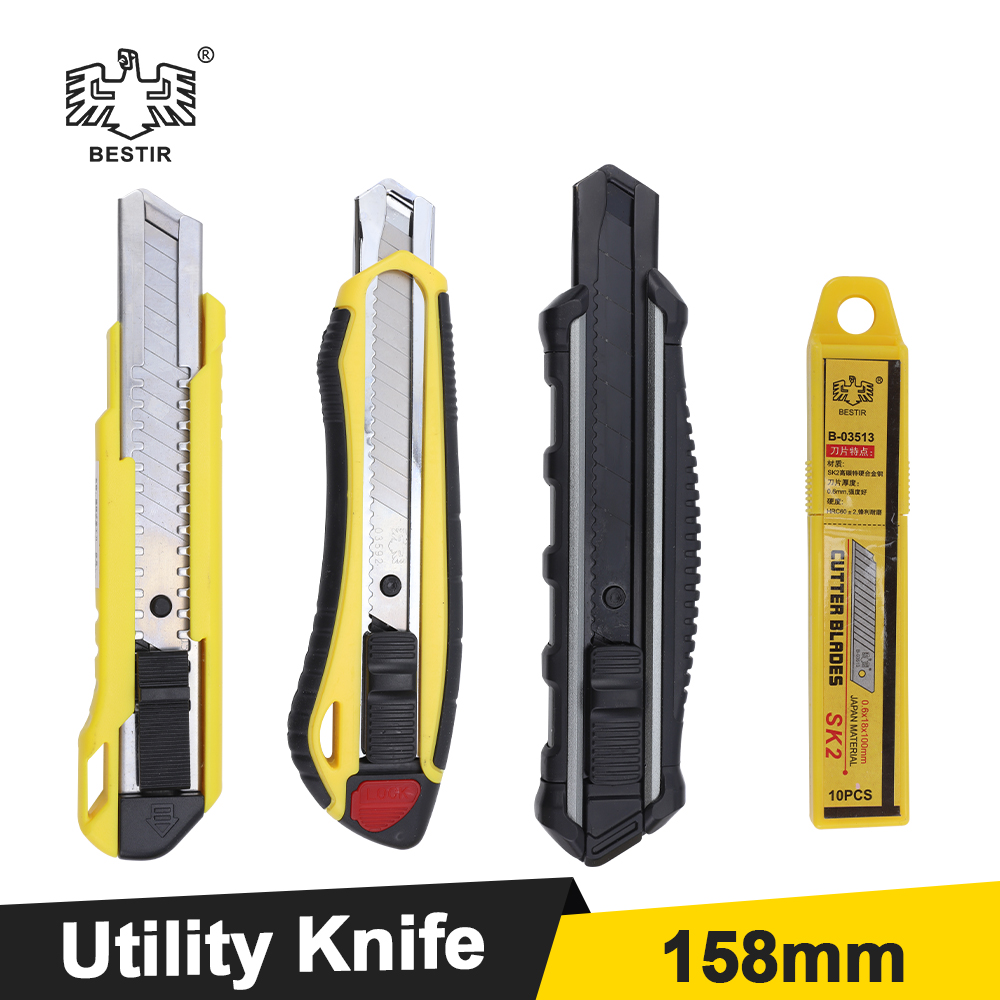 Woodworking Wallpaper - BESTIR-cuchillo multiusos retráctil, hoja de aleación