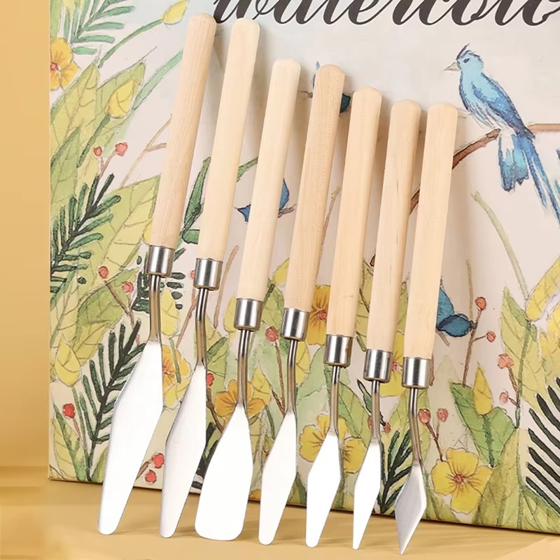 Drawknife Blade - Juego de 7 Espátulas de Acero
