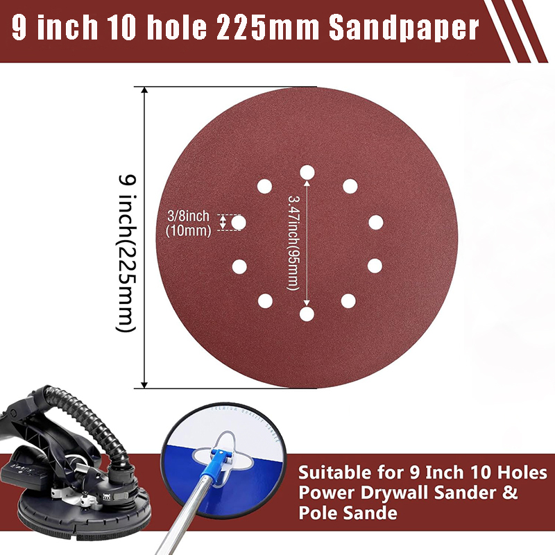 Woodworking Wallpaper - 20 Uds 9 pulgadas 225mm10 agujeros